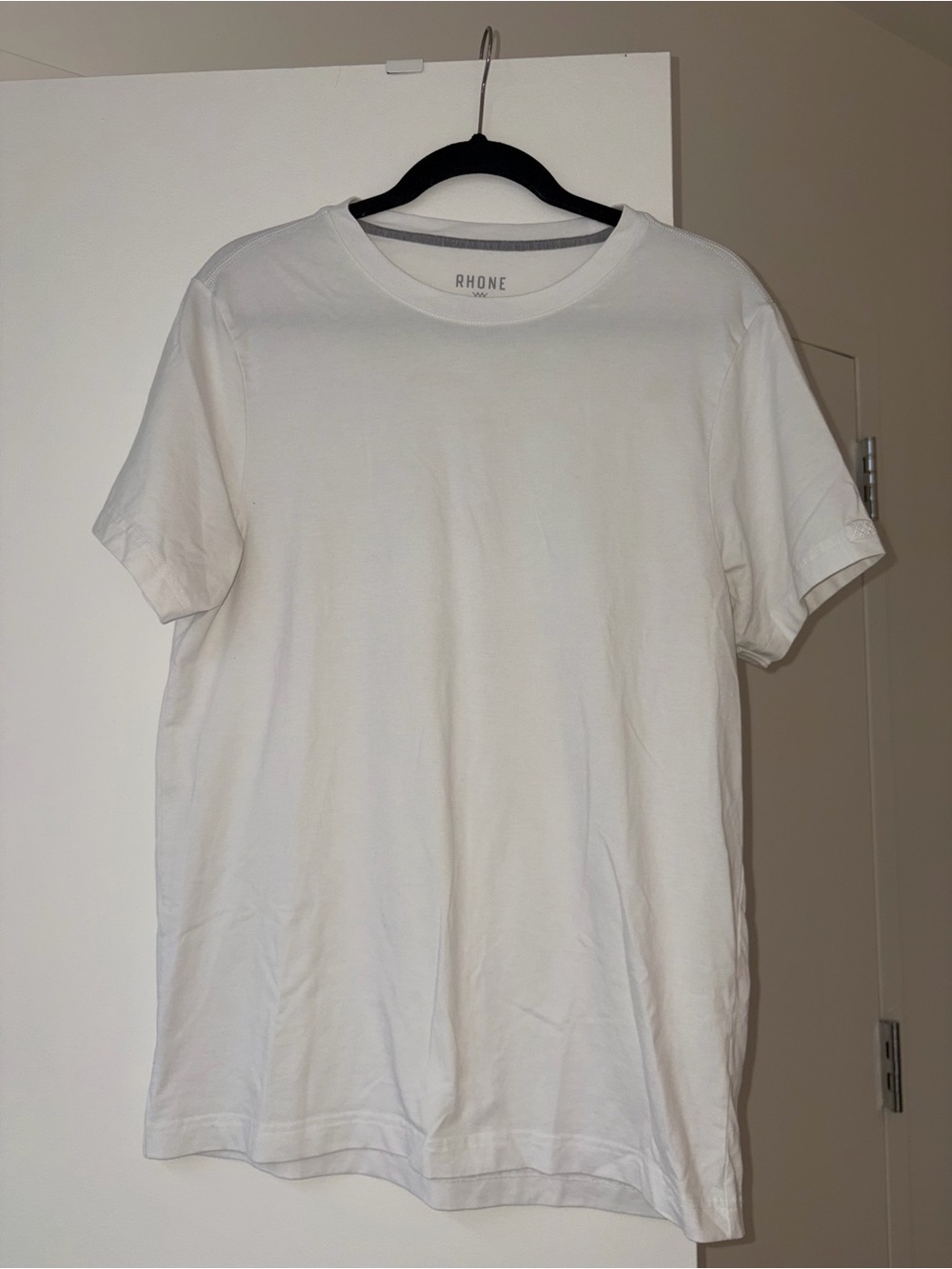 RHONE White Short Sleeve Crew Neck T-Shirt